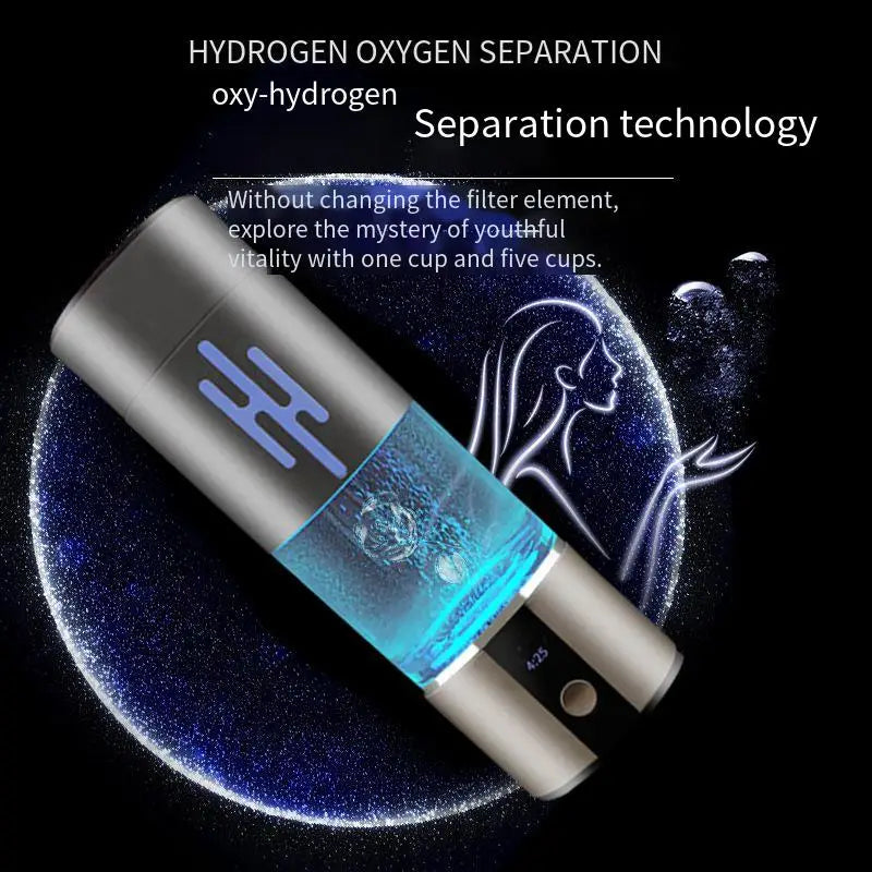 6000 PPB SPE/PEM Hydrogen Water Generator Antioxidant ORP Hydrogen Maker Nano H2 Ventilator DuPont Hydrogen Water Bottle