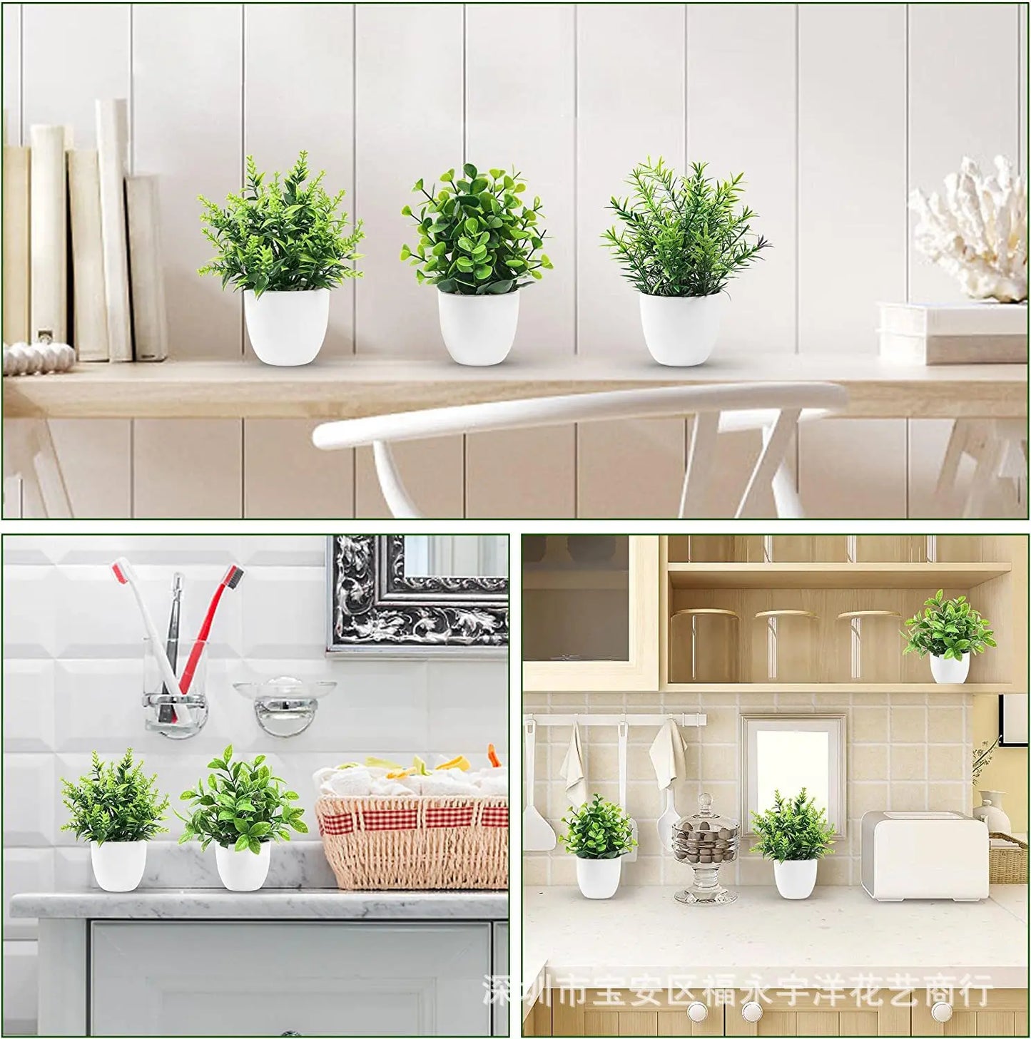 Plante artificielle en pot, 1 pièce, scène de bureau, maison, bureau, étagère, décor de table, paysage, bonsaï, accessoires de fête pour salle de mariage, vigne