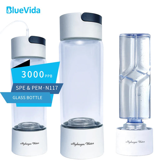 BlueVida SPE&PEM High concentration of hydrogen Water Generator with 2 work mode and self cleaning mode and can absorb hydrogen