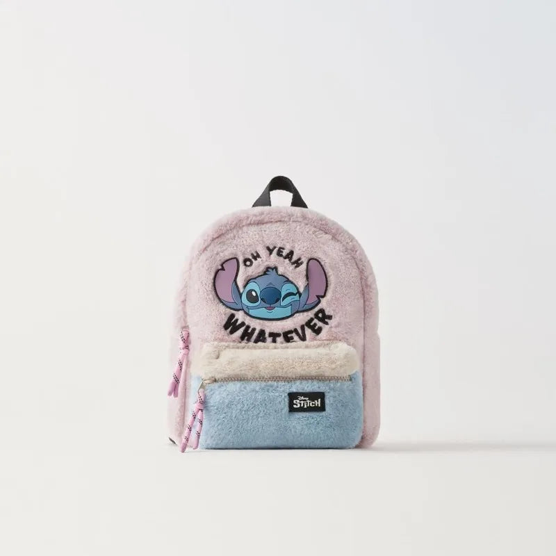 Disney nouveau dessin animé point en peluche sac d'école pour enfants maternelle mignon mode couleur blocage sac à dos