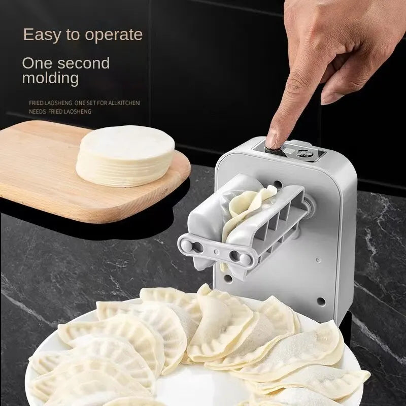 Automatic Electric Dumpling Machine, Home Dumpling Machine, Kitchen Automatic Rapid Prototyping Mold with A Spoon and Brush