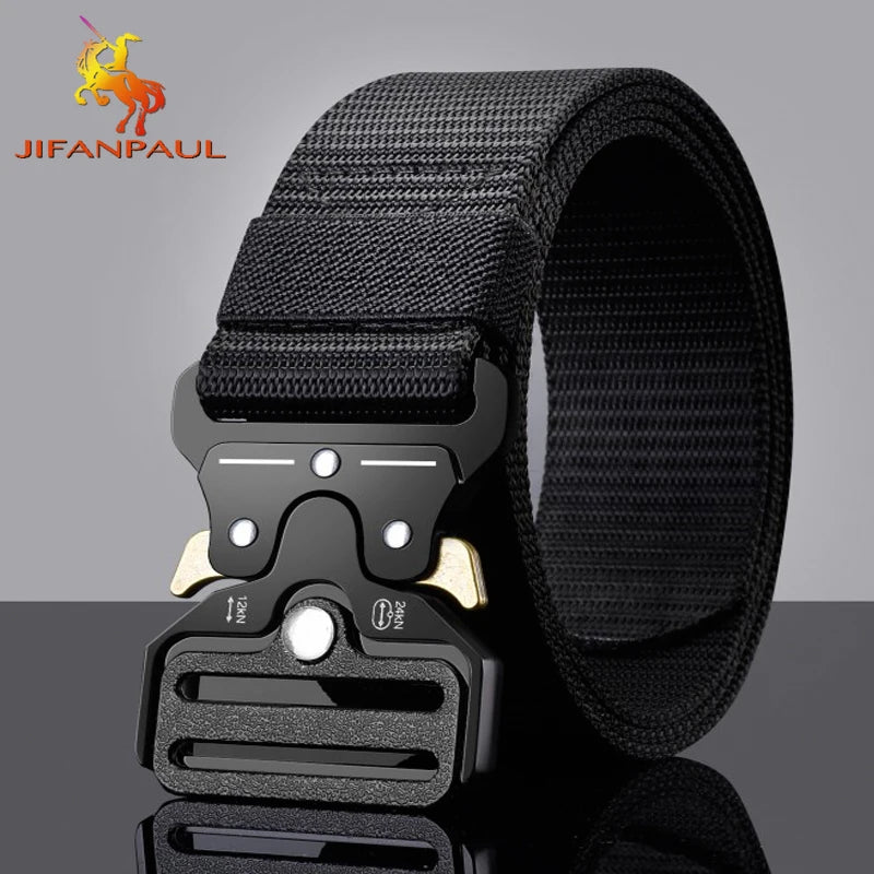 Ceinture de l'armée pour hommes, chasse en plein air, tactique multifonction, Combat de survie, toile de Corps marin de haute qualité pour hommes de luxe en Nylon