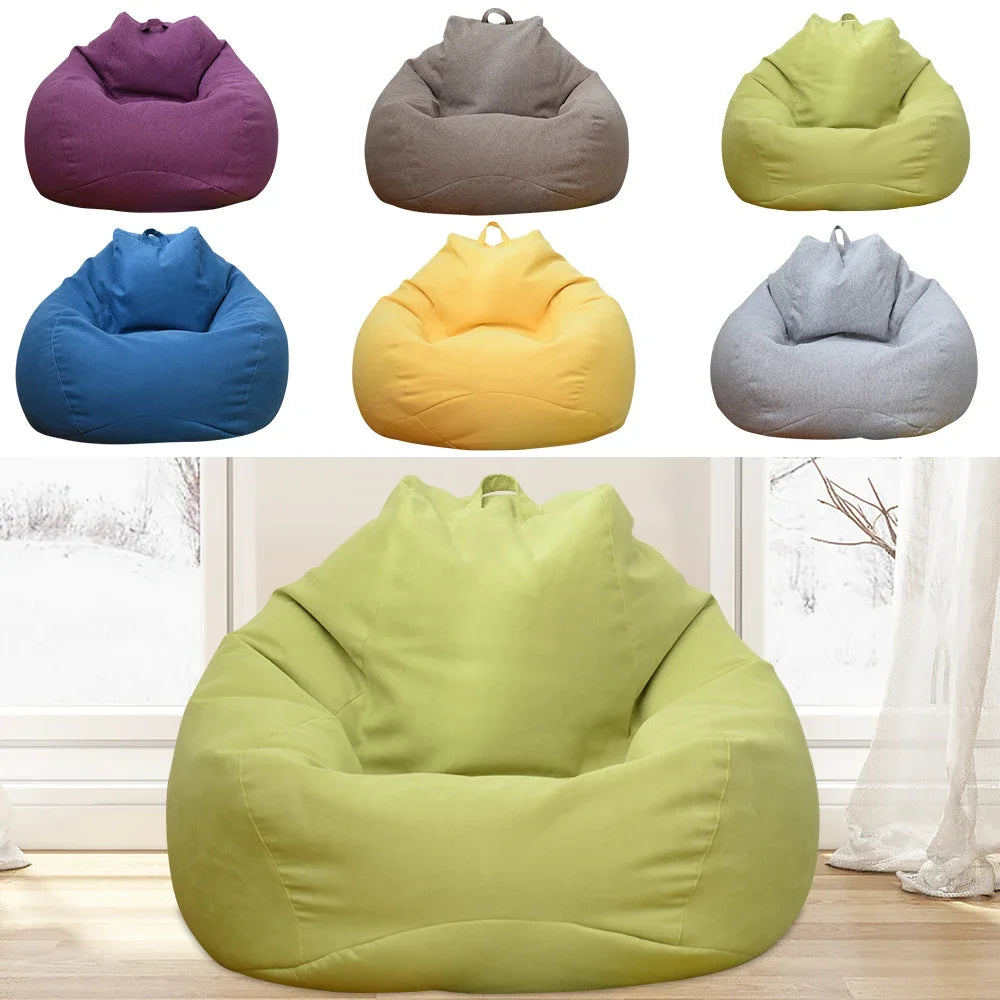 Large Bean Bag Chair Sofa Cover Comfortable Outdoor Lazy Seat Bag Couch Cover without Filler And Replacement Sofa Inner Liner