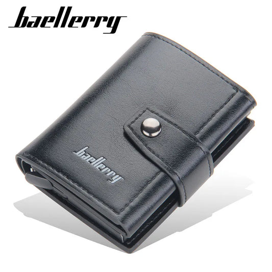 2023 Rfid Men Card Wallets Hasp Small Card Wallets PU Leather Slim Mini Men's Wallet High Qaulity Short Male Purses