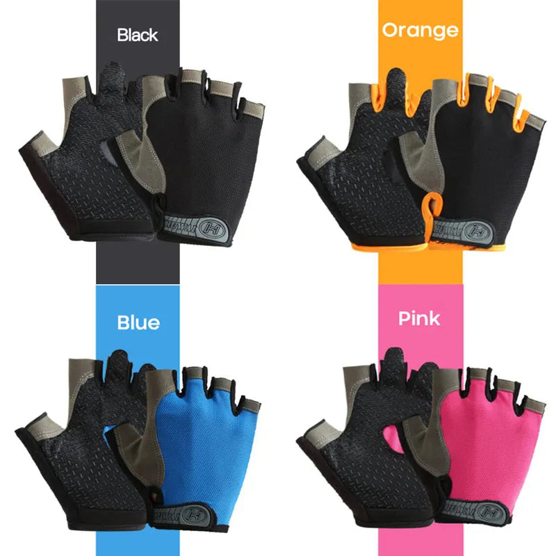 Guantes de ciclismo de medio dedo transpirables antideslizantes guantes deportivos sin dedos guantes de bicicleta guantes tácticos Unisex equipo de ciclismo