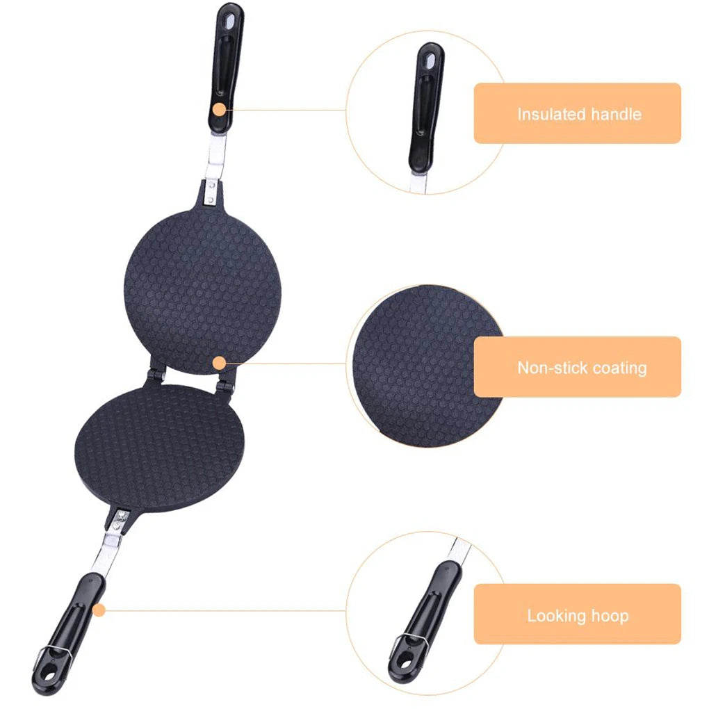 Máquina para hacer rollos de huevo, herramientas de cocina para el hogar, utensilios redondos para hornear, sartén antiadherente, molde para gofres, accesorios de cocina