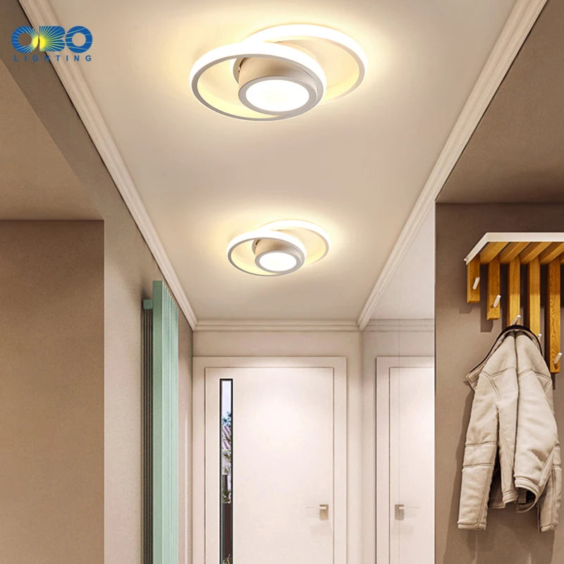 Lámpara de techo moderna para balcón, luz LED de 20W, 22W, 32W, 36W, iluminación de techo para pasillo y dormitorio, decoración de techo de 110-220V