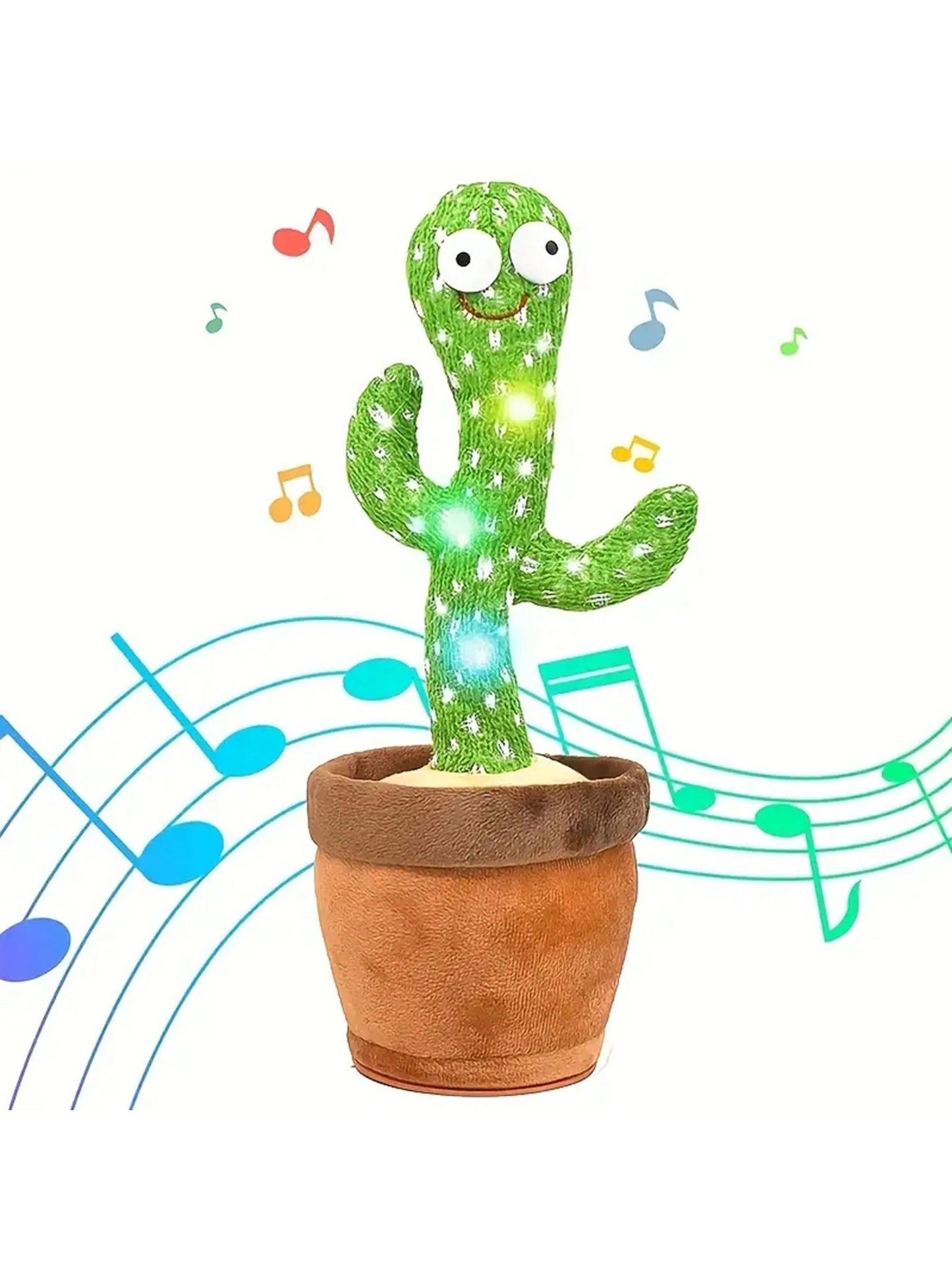 Jouets Cactus parlant dansant pour bébés garçons et filles, enregistrement imitant le chant et répétant ce que vous dites, Sunny Cactus Up Plus, 1 pièce