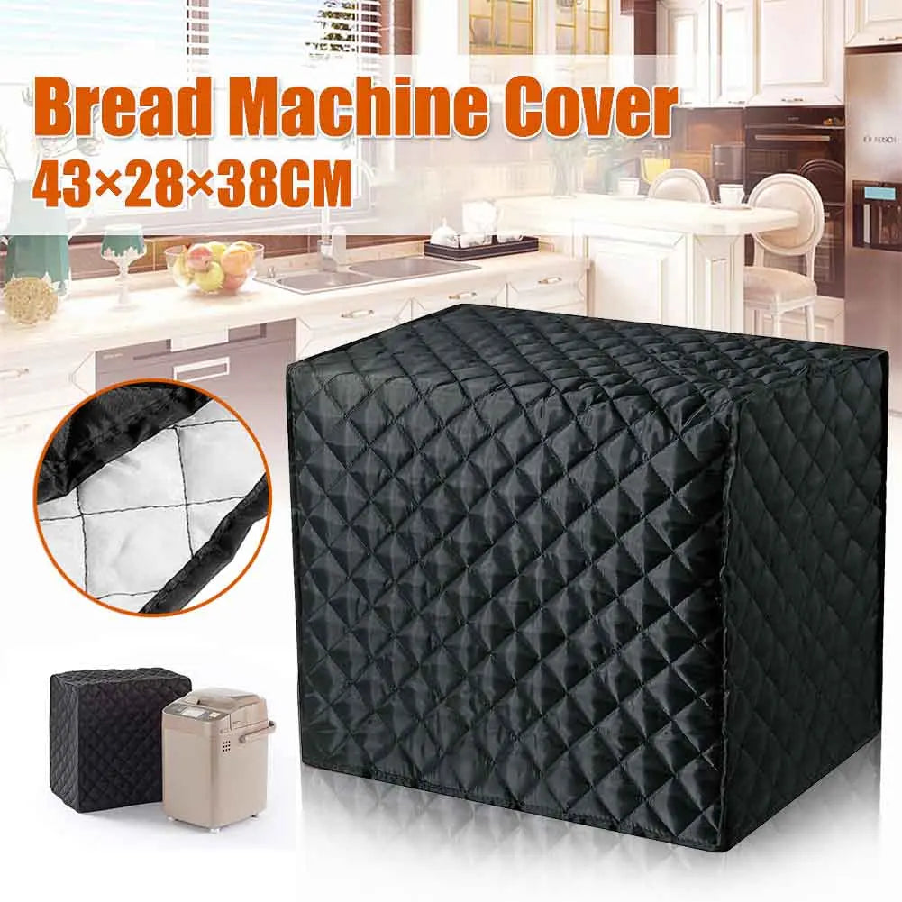 Housse de protection noire pour Machine à pain, appareil de cuisine, anti-poussière, étui de protection pour grille-pain électrique domestique, organisateur de rangement à domicile