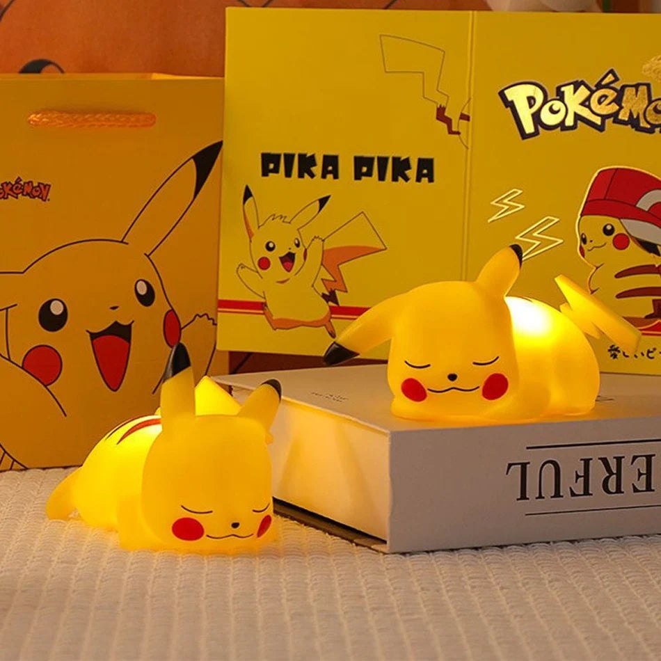 Pokemon Pikachu Veilleuse Mignon Anime Lumière Douce Chambre Chevet LUMIÈRE LED Décoration De Noël Jouet Pour Enfants Cadeau