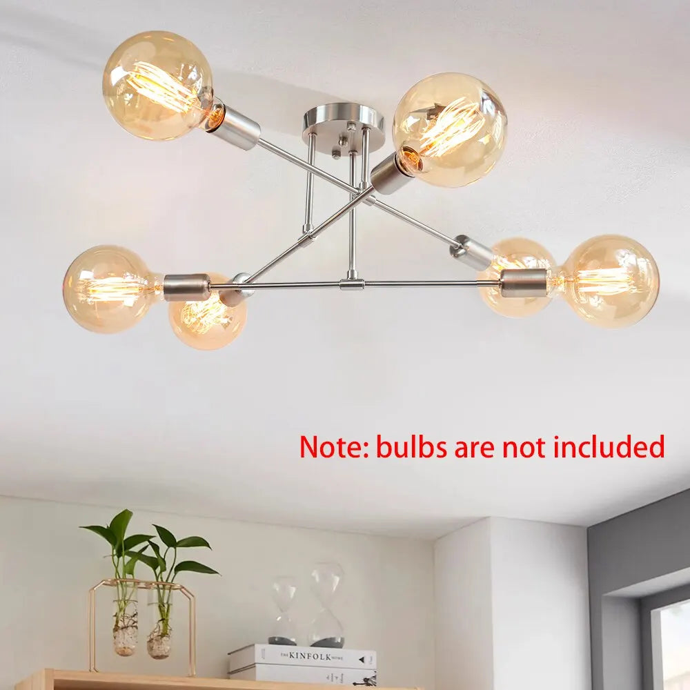 Modern LED Ceiling Lights Industrial Iron Black/Golden Nordic Minimalist Home Decoration Living Room Dining Room Ceiling Lamps