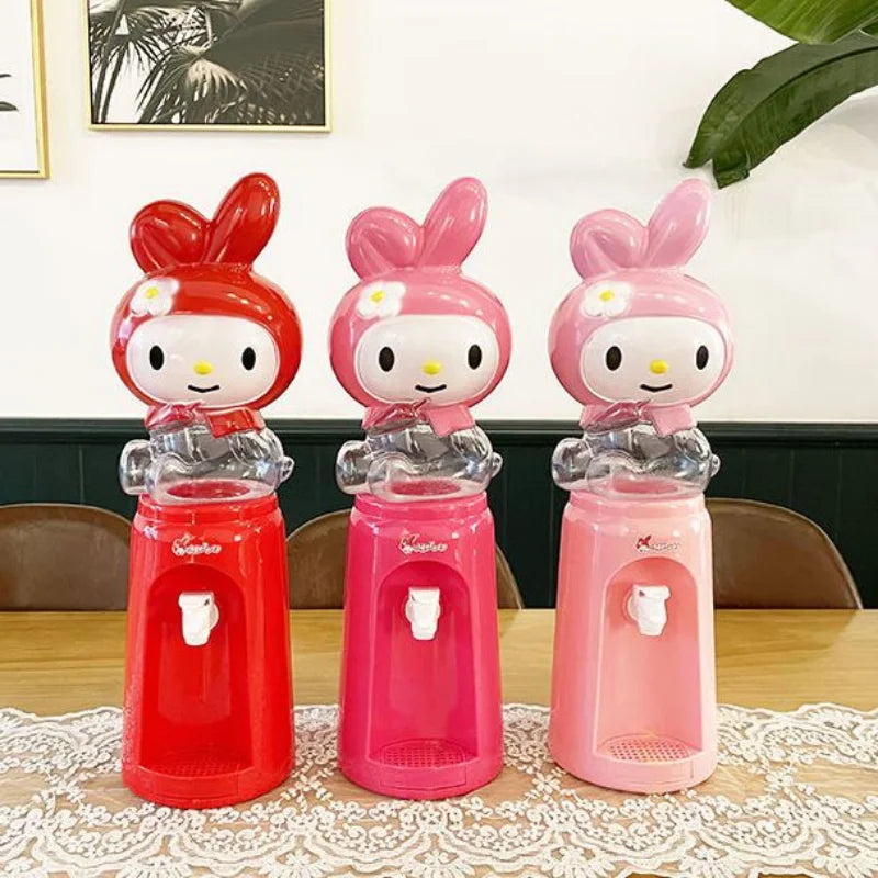 Kawaii Sanrio Hello Kitty distributeur d'eau mignon dessin animé ma mélodie dortoir maison cuisine Mini presse-agrumes enfant presse fontaine d'eau jouet