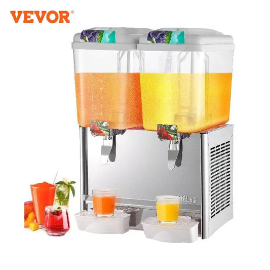 VEVOR 18L 36L 54L Dispensador de bebidas frías Máquina eléctrica de granito Material de calidad alimentaria para jugo, café, té rojo comercial