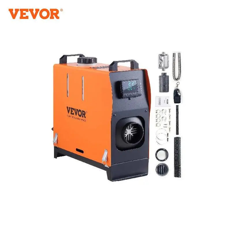 VEVOR Réchauffeur d'air diesel 8 kW avec panneau LCD et télécommande, chauffage de stationnement portable, chauffage rapide, faible bruit, pour camion, camping-car, remorque