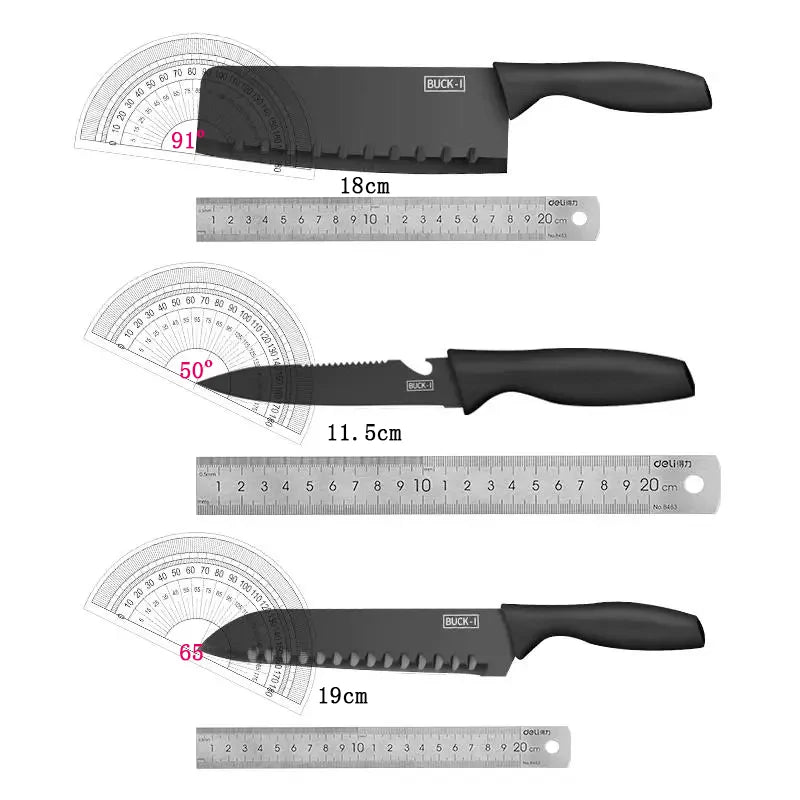 Ensemble de couteaux de cuisine en acier inoxydable, ensemble de couteaux de Chef antirouille pour la maison, ensemble de couteaux d'office pour fruits avec boîte cadeau, ensemble de Gadgets de cuisine 5 pièces