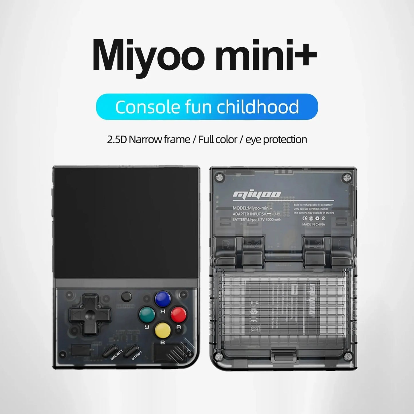 MIYOO Mini Plus Console de jeu Portable rétro V2 Mini + 3.5 pouces écran IPS Console de jeu vidéo classique système Linux cadeau