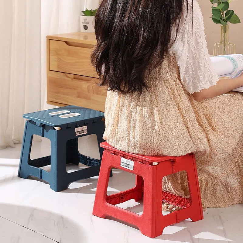 Mini tabouret d'extérieur portable – 1 chaise pliante et banc en plastique épais pour adultes et enfants