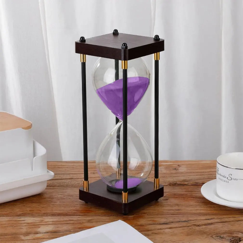 20/30 /60 Minutes Wooden Hourglass Home Decoration Desktop Sand Clock Timers Sand Sandglass Hourglass Timer Clock Kitchen