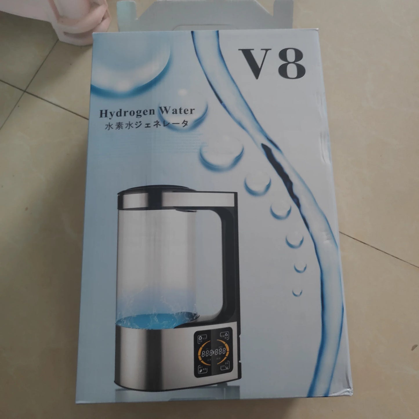 Hydrogen rich Electric Kettle Healthy Hydrogen-rich Generator Electrolysis Water Heating Machine 2L for English manual