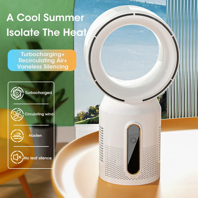 Tower Fan Air Circulation Bladeless Fan Bladeless Fan Bedroom Ultra-Quiet Dormitory Desk Floor Electric Fan Standing Fan