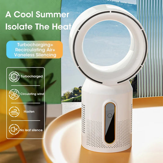 Tower Fan Air Circulation Bladeless Fan Bladeless Fan Bedroom Ultra-Quiet Dormitory Desk Floor Electric Fan Standing Fan