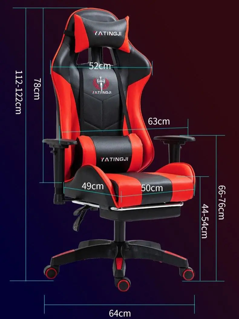 El ancla del asiento ergonómico cómodo del juego casero que compite con puede tumbarse levanta la silla de la computadora