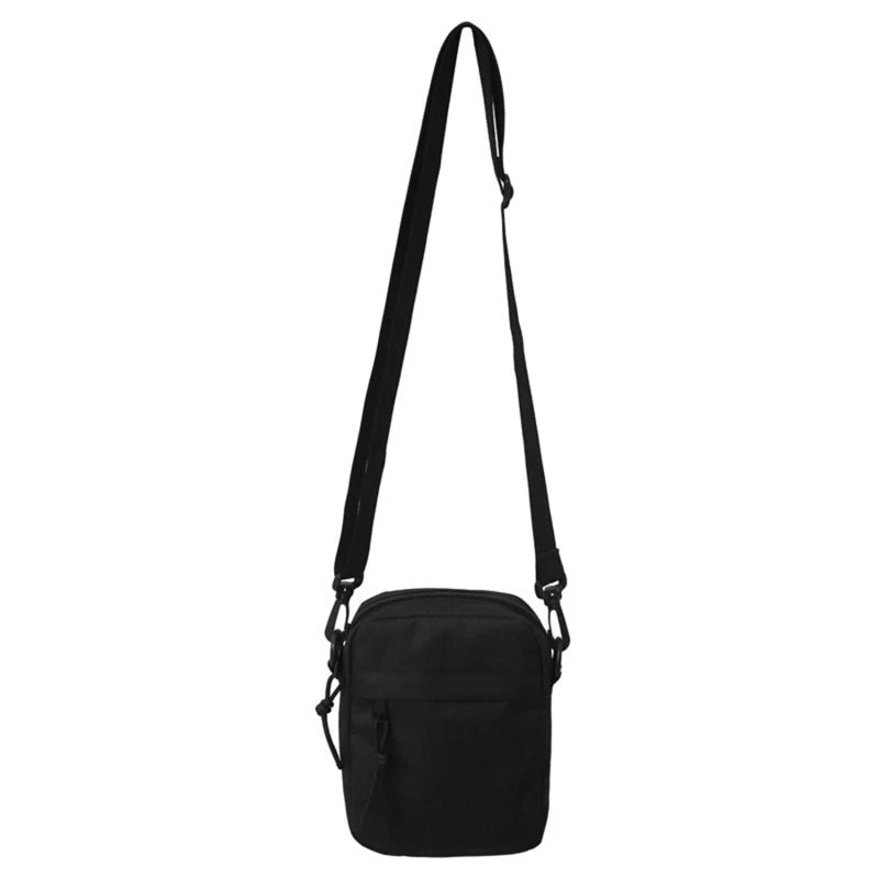 Bolsas tipo bandolera para hombre, bolso cruzado pequeño de lona informal con cremallera, bolso de hombro tipo bandolera pequeño Simple, bolso para hombre