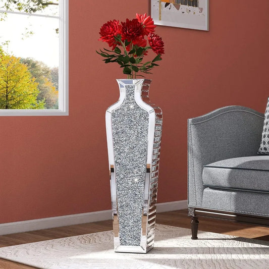 Vase à fleurs décoratif pour la maison, 26,8 pouces, récipient de luxe pour arrangements de fleurs séchées, décorations de chambre, jardin