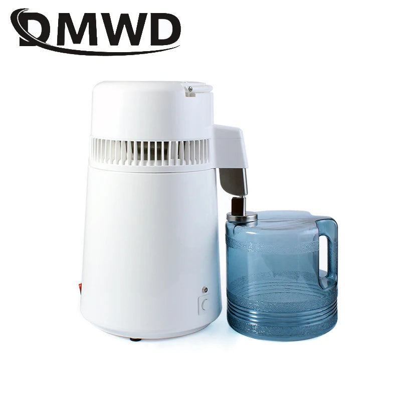 DMWD – distillateur d'eau Pure 4L, Machine à eau distillée dentaire, filtre en acier inoxydable, pichet de purificateur de Distillation électrique, 110V 220V