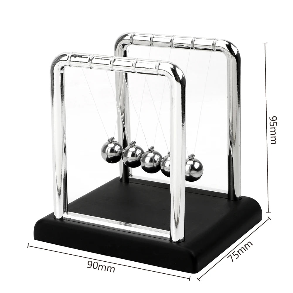 Newton's Cradle Desk Table Decor Metal Pendulum Ball Steel Balance Ball Newton Ball Physics Science Pendulum