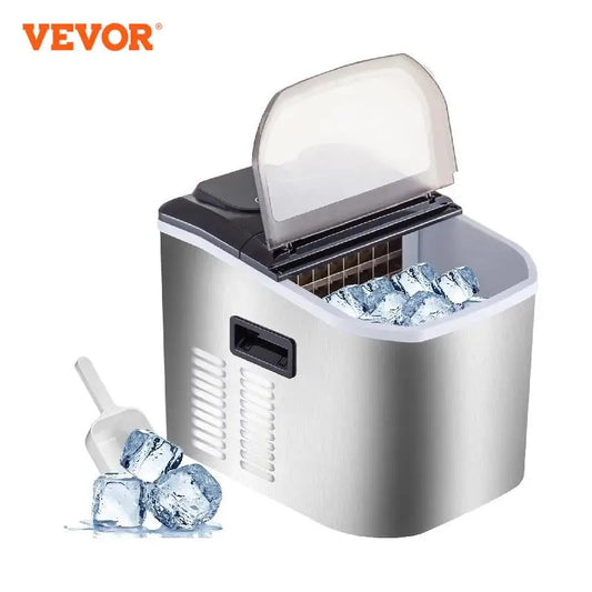 VEVOR – Machine à glaçons électrique, 18KG par 24H, remplissage d'eau manuel automatique, Cube Portable, Machine à glaçons pour Bar à la maison