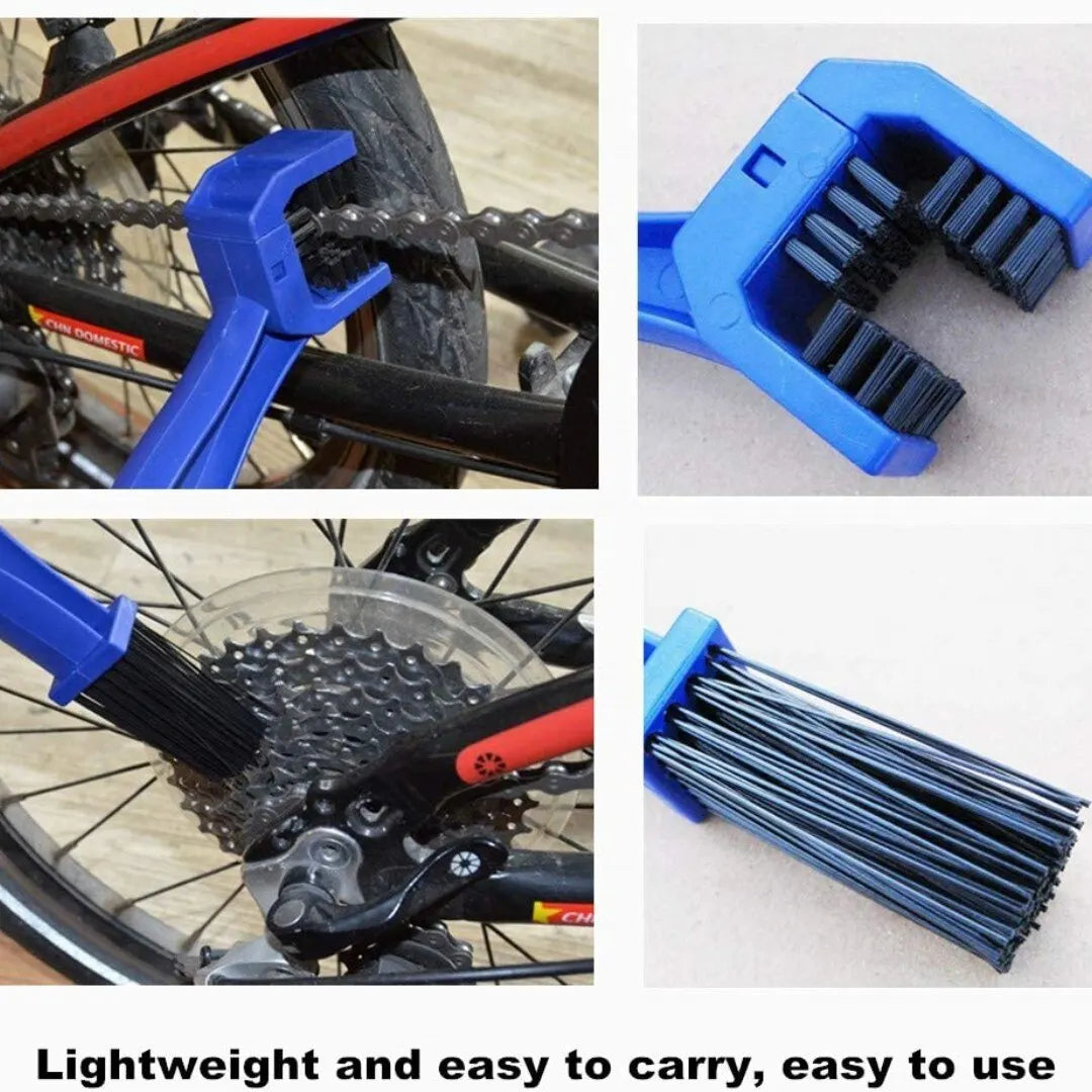 Brosse de nettoyage de chaîne de moto, brosse de nettoyage de vélo, outils de véhicule électrique, brosse de chaîne, lave-brosse de volant d'inertie