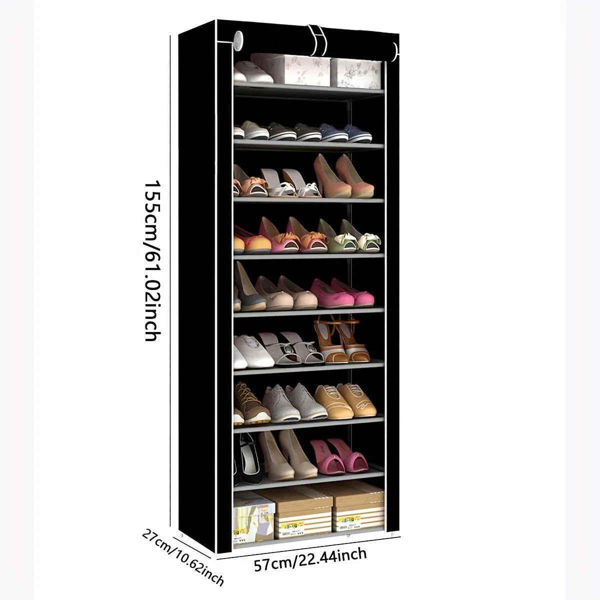 1pc-Multi layered dustproof shoe cabinet space shoe rack, furniture and home storage shoe rack