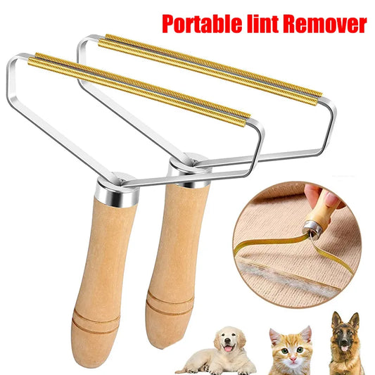 Brosse anti-peluches Portable pour animaux de compagnie, brosse pour tapis, manteau en laine, vêtements, granulés de peluches, rasoir manuel, grattoir, outil de nettoyage