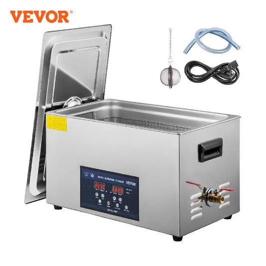 VEVOR 2L 3.2L 6L 10L 22L 30L Ultrasonic Cleaner With Double-Frequence Digital Portable Washing Machine Ultrasound Home Appliance