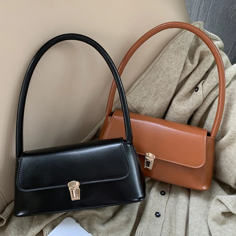 Luxury Brand Crossbody Bags For Women Fashion Design Underarm 2023 Woman Shoulder Bag Female Handbag And Purses Solid Color