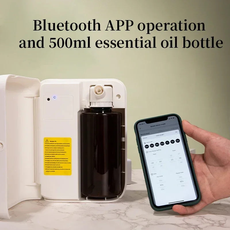 Odeur électrique de diffuseur de Bluetooth de 1500m³ pour le parfum à la maison huiles essentielles désodorisant capacité 500ML arôme de parfum de CVC