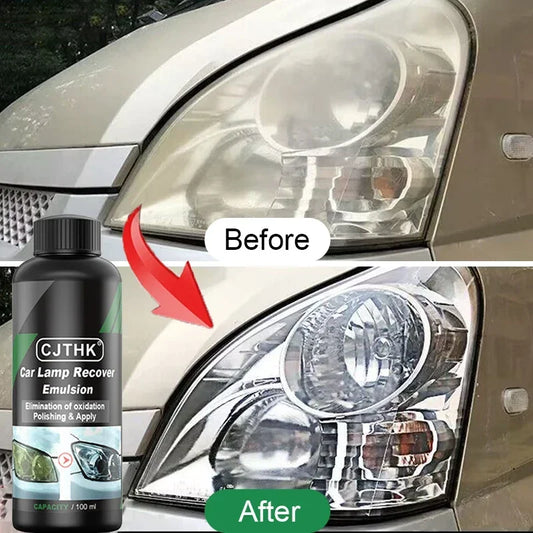 Car Headlight Restoration Polishing Kits Headlamp Scratch Remover Repair Cleaning Paste Remove Oxidation Headlight Polish Liquid