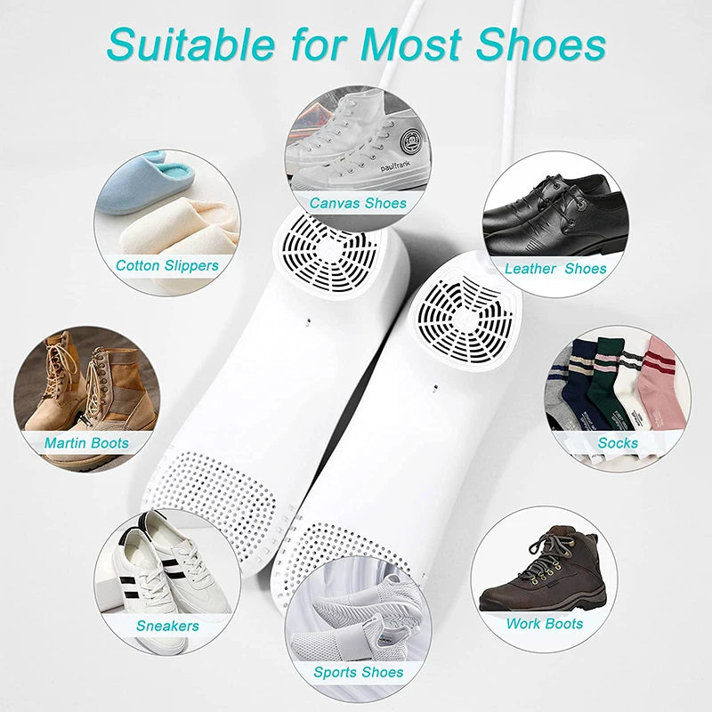 Household Shoe Dryer Intelligent Sterilization Foot Care Device Warm Air Drying Dehumidification Odor Removal Mute with Timer