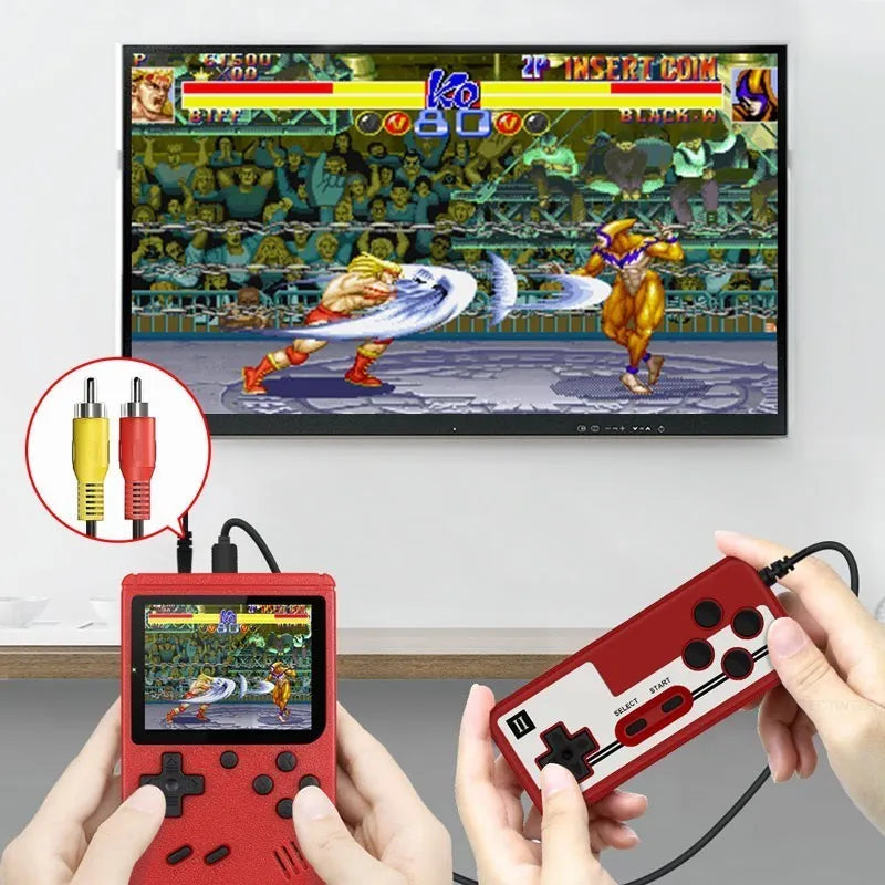 Mini Console de jeu vidéo Portable rétro, 8 bits, écran LCD couleur de 3.0 pouces, lecteur de jeu couleur pour enfants, 500 jeux intégrés