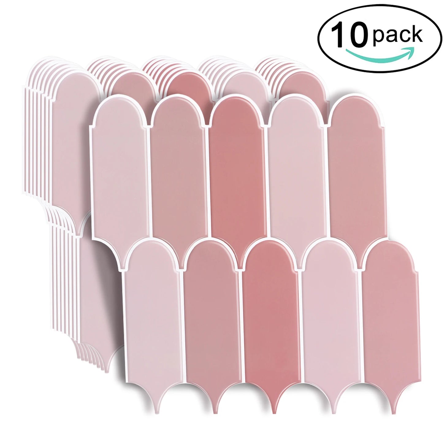 10 Pieces/pack 3D Brick Vinyl Wallpaper Peel And Stick Kitchen & Bathroom Backsplash Wall Tile Sticker Widely Apply for Home