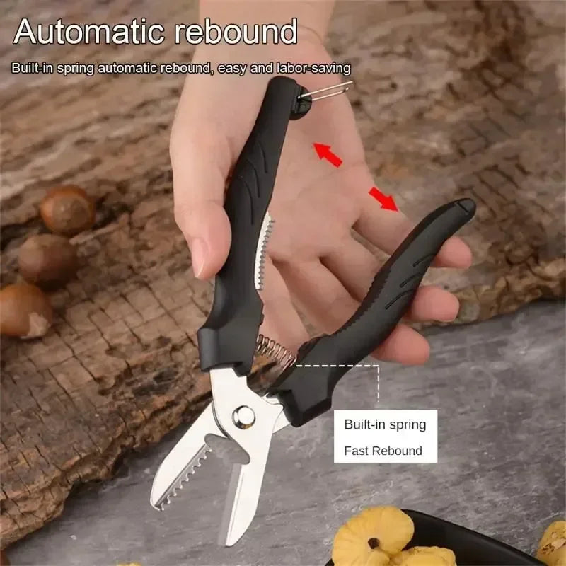 Chestnut Peeler Chestnut Scissors Mouthopener Sheller Cross Peeler Nut Tool Chestnut Pliers Raw Chestnut Clip Kitchen Items