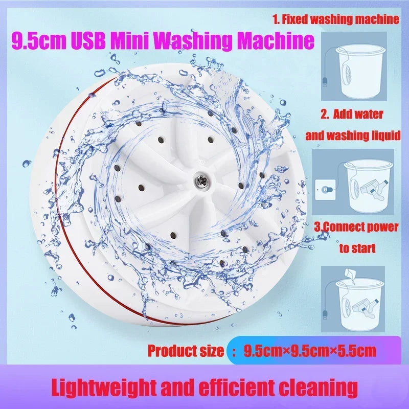 6L 11L Folding Portable Washing Machine Big Capacity with Spin Dryer Bucket for Clothes Travel Home Underwear Socks Mini Washer