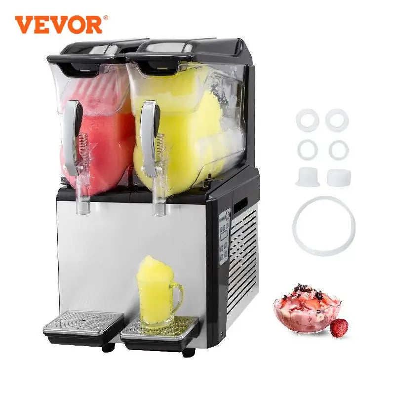 VEVOR-máquina de granizados de 10L, 20L, 30L, máquina expendedora comercial de zumo helado, máquina expendedora de batidos, dispensador de bebidas congeladas para el hogar