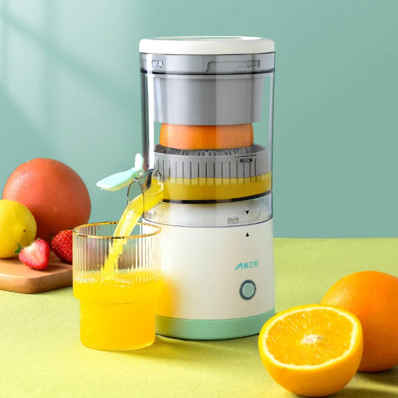 Exprimidor eléctrico de frutas de 400ML, exprimidor de zumo con carga USB, exprimidor de frutas para el hogar, licuadora de limón y naranja, extractores, herramientas de cocina