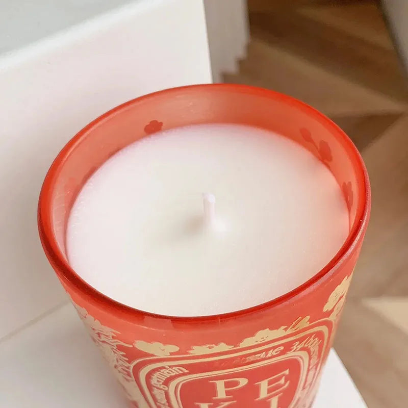 Velas de aromaterapia con aroma a madera de cedro, 190g, paz mental, luz con fragancia interior para el hogar, caja de regalo limitada, embalaje, regalos de cumpleaños