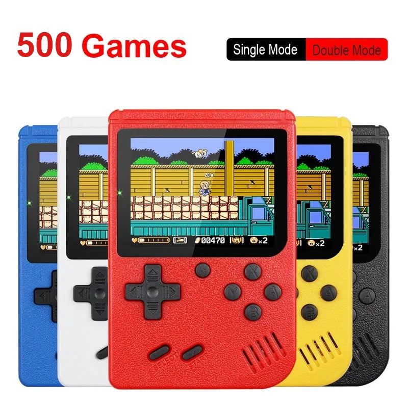 Mini Console de jeu vidéo Portable rétro, 8 bits, écran LCD couleur de 3.0 pouces, lecteur de jeu couleur pour enfants, 500 jeux intégrés