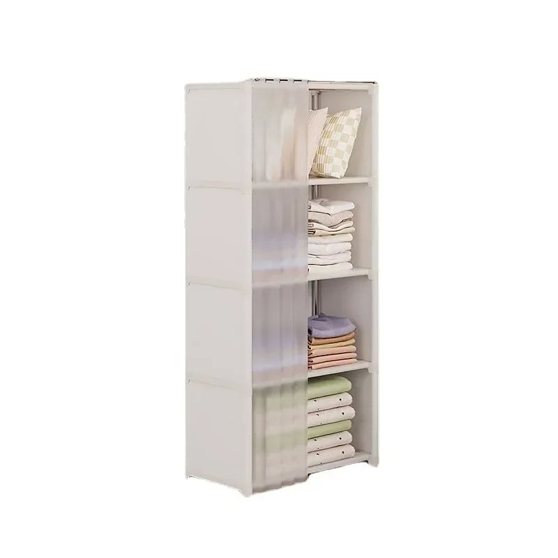 Armoire surmatelas pliante en plastique, armoire pour chambre à coucher, salon, tiroir, placards ouverts, commode, casier de rangement, placard