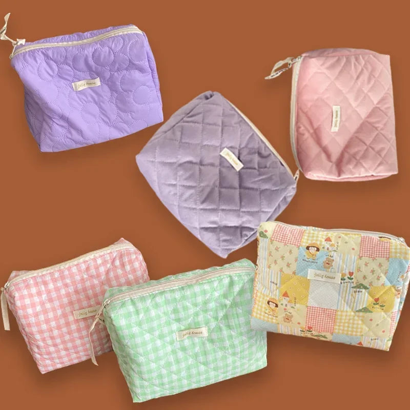 Bolsas de cosméticos para mujer de gran capacidad, bolsa de almacenamiento pequeña informal para mujer con cremallera, bolso de mano de viaje para mujer, bolsos pequeños