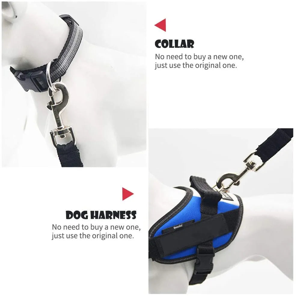 Ceinture de sécurité réglable pour chien et chat, siège de voiture pour animal de compagnie, harnais pour chien, Clip de plomb, levier de sécurité, colliers de Traction pour chien, Accessoires pour chiens